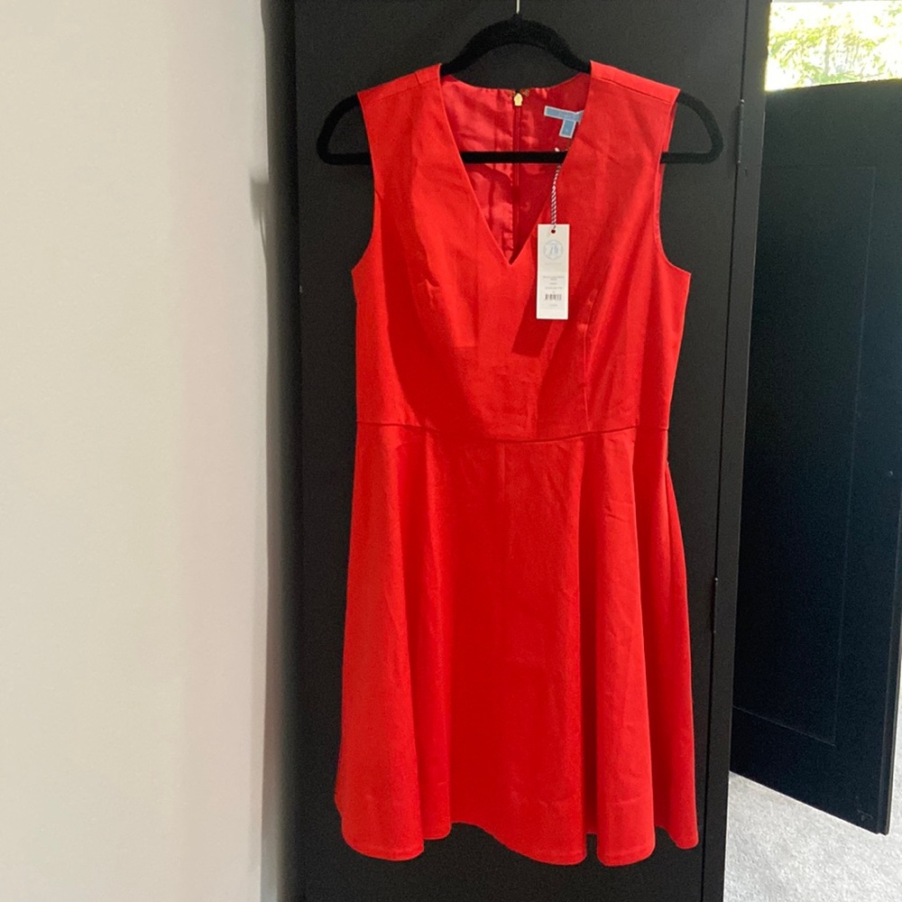 Draper James Solid V Love Circle Dress